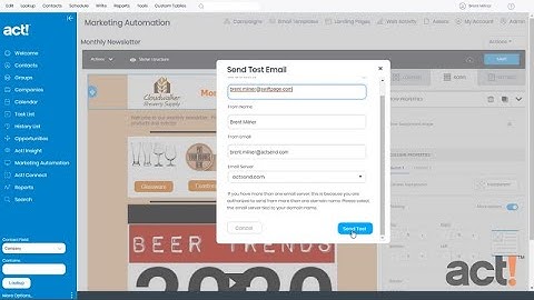 Act! Training Videos - AMA: Send a Test Email
