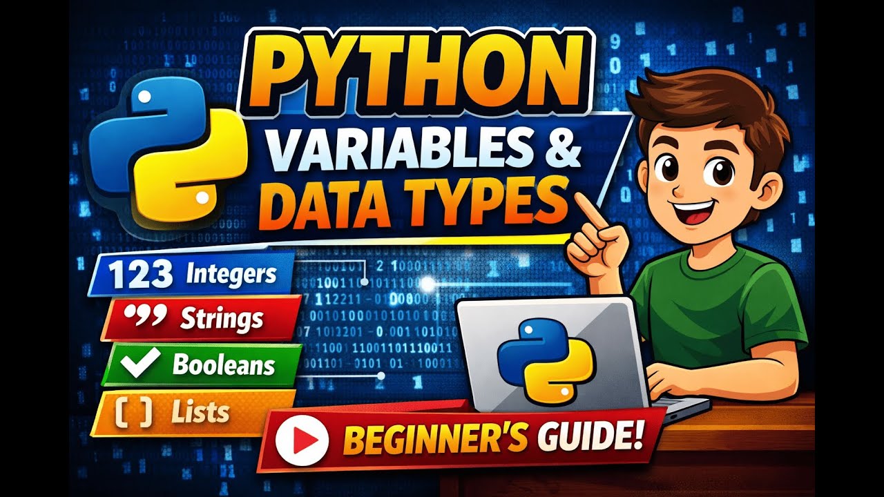 Python Variables and Data Types Explained | Python Tutorial #2 - YouTube