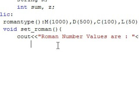 Roman Number Part 1