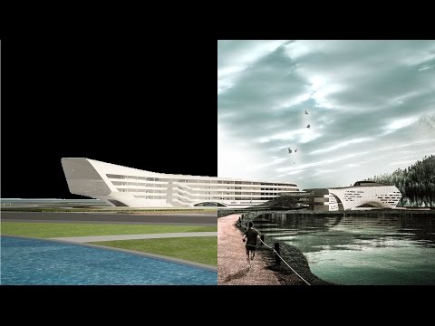 Photoshop Architecture Tutorial: Art University Perspective - Learning #