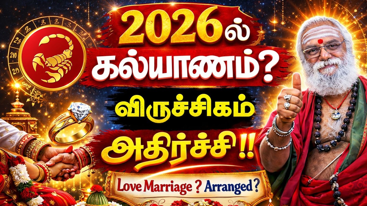 விருச்சிகம் ராசி 2026 திருமண பலன் 💍 | Viruchigam Rasi Marriage Prediction 2026 Tamil