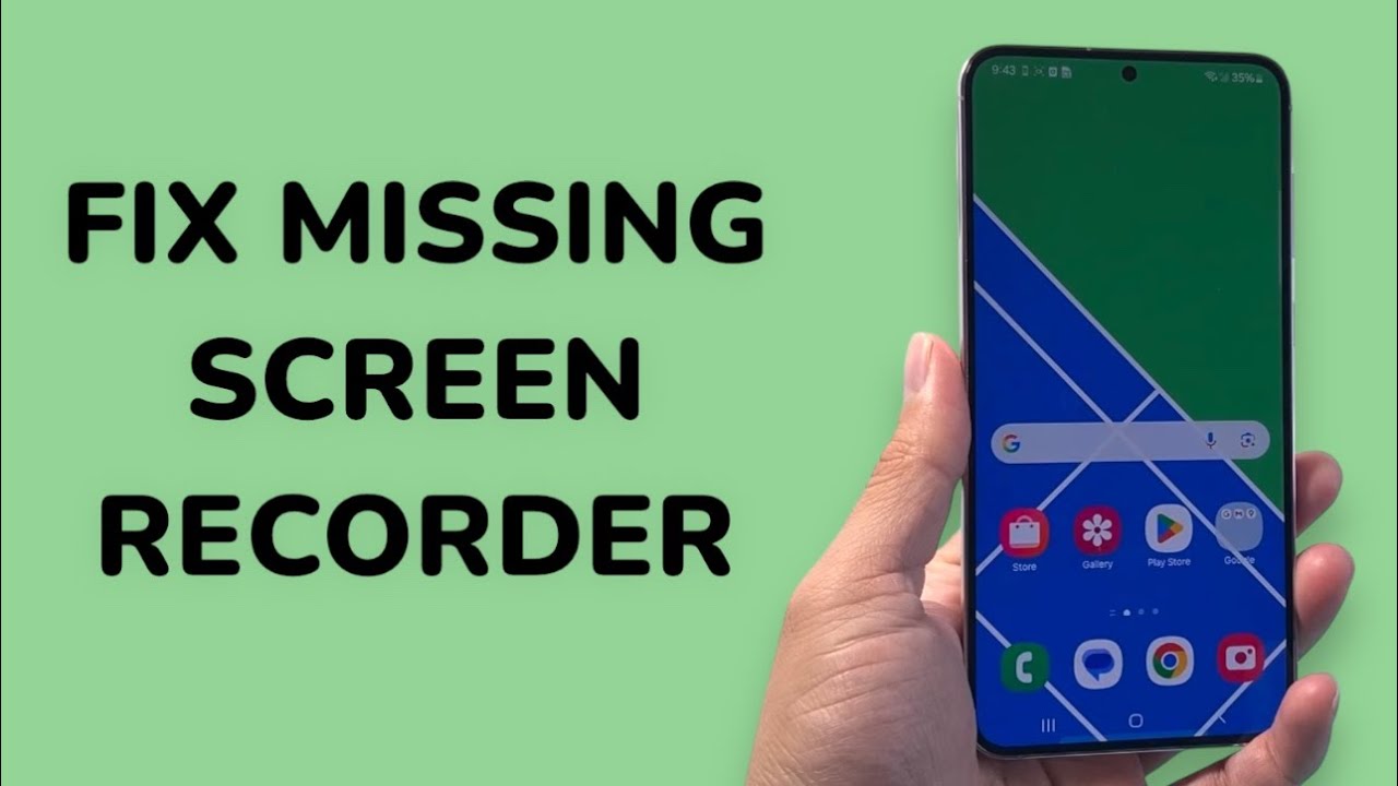 How To Fix Screen Recorder Missing On Android 14 - YouTube