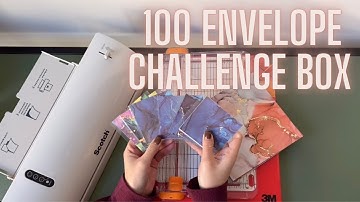 How To Make Cash Envelopes: 100 Envelope Challenge Box Edition | DIY