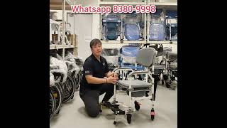 ViN-K06 Fixed Armrest Shower Commode Chair for Elderly 