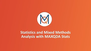 Webinar: Statistics and Mixed Methods Analysis with MAXQDA Stats (Advanced)