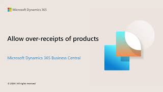 Allow over receipts of products