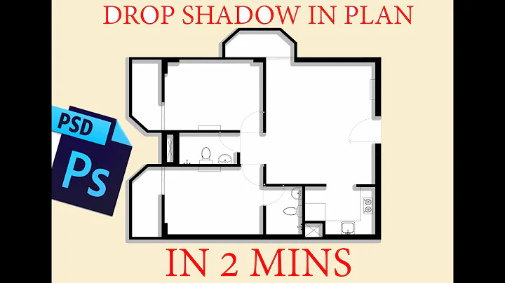 HOW TO DROP SHADOW IN ARCHITECTURAL PLAN | DROP SHADOW | #PHOTOSHOP #TUTORIALS #ARCHISTUDENT #LEARN