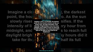 Before the dawn, the darkest hour descends. Can you solve th | Puzzle