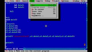 c program of nested structure or structure inside a structure-Daily Codes News