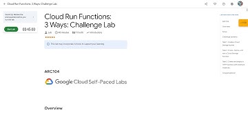 Qwiklabs | Cloud Run Functions: 3 Ways: Challenge Lab [ARC104]