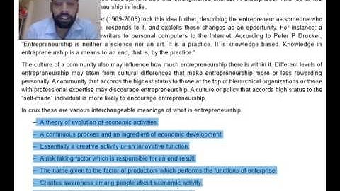 CS Foundation Paper 1 Business Environment and Entrepreneurship Chapter 13  ENTREPRENEURSHIP
