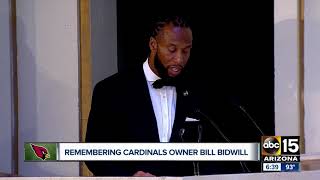 Bidwill honored at mass in downtown phoenix.