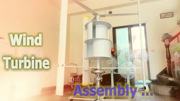 Vertical axis wind turbine unboxing, Assembly and Initial Test