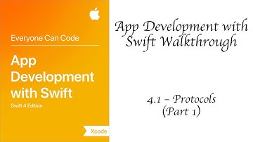 4.1 - Protocols - Part 1 - Swift 4 - App Development With Swift