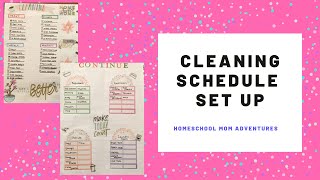 Cleaning Schedule Setup/Making a cleaning checklist for my happy planner/classic happy planner