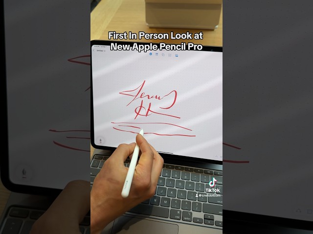 First In-Person Look at the New Apple Pencil Pro