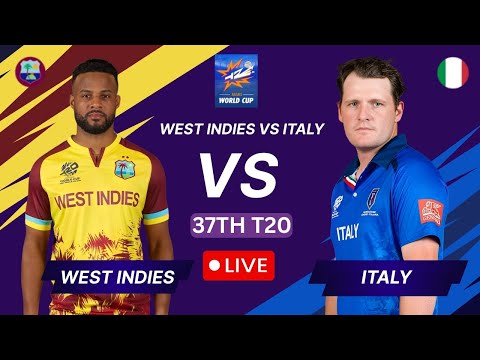 West Indies vs Italy Live Match Today| WI vs ITA , 37TH T20 Match | Live Scores & Commentray
