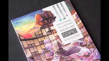 (book flip) How to Render Eye-Catching Textures with COPIC Markers