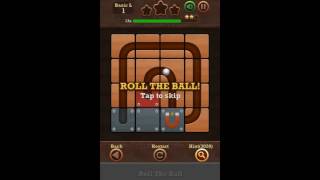 Roll The Ball Slide Puzzle 2 Time Basic L Level 1 Walkthrough screenshot 5
