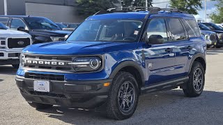 Used 2024 Ford Bronco Sport Big Bend 4x4 in Atlas Blue Metallic | Barrie Ford