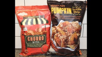 Trader Joe’s: Churro Bites & Pumpkin Tortilla Chips Review