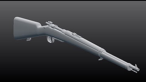 | Ottoman Mauser modeling in Blender | final part |