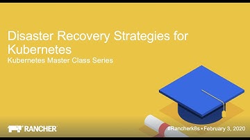 Kubernetes Master Class  - Disaster Recovery Strategies for Kubernetes