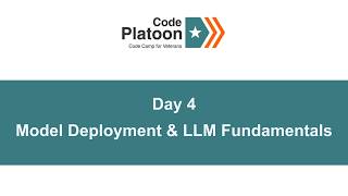 W16D4: Model Deployment & LLM Fundamentals