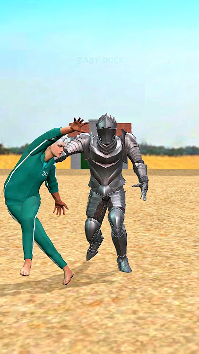 Bro put on armor in squid game #shorts #babyduck
