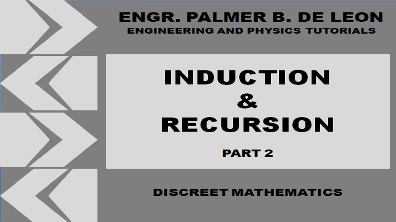 INDUCTION AND RECURSION PART 1 - DISCREET MATHEMATICS - TAGALOG VERSION ...