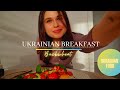 Ukrainian breakfast - crispy buckwheat with eggs