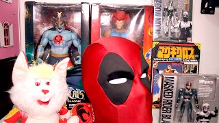 UNBOXING THUNDERCATS MEZCO, MASKED RIDER SH FIGUARTS, JIRAYA BANDAI E CABEÇA DEAPOOL