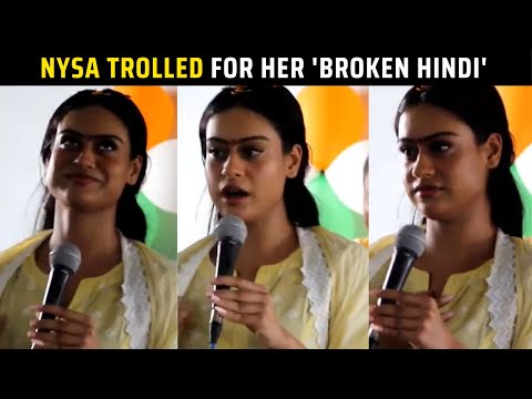 Nysa Devgan TROLLED After She Struggles To Speak HINDI In VIRAL Video