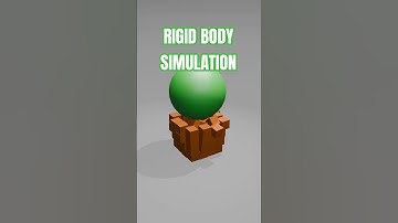 RIGID BODY physics in BLENDER #animation #physics #blender #asrm #3dart #asmr #satisfying
