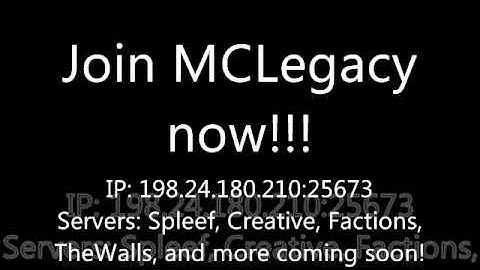MCLegacy - Server review [FACTIONS][CREATIVE][SPLEEF][THEWALLS][24/7][1.6.2]