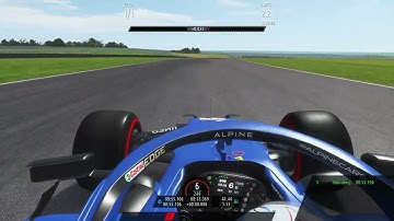 rFactor2 onboard lap Esteban Ocon 2021 thruxton circuit