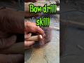 the bow drill turns on the spindle rod #firemaking  #primitivefire #bushcraft #survival