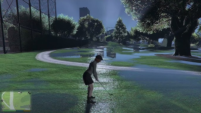 GTA V Golf Anywhere Mod: Wedge, Wood, Hook/Slice, Height - YouTube