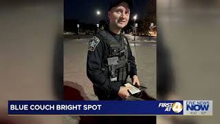 Blue Couch Bright Spot of The Day: Officer Helps Woman Get Back Into Car