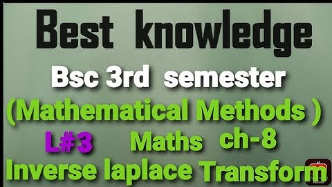The inverse laplace Transform| Heaviside Expansion Theorem |L#3 maths|Mathematical Methods