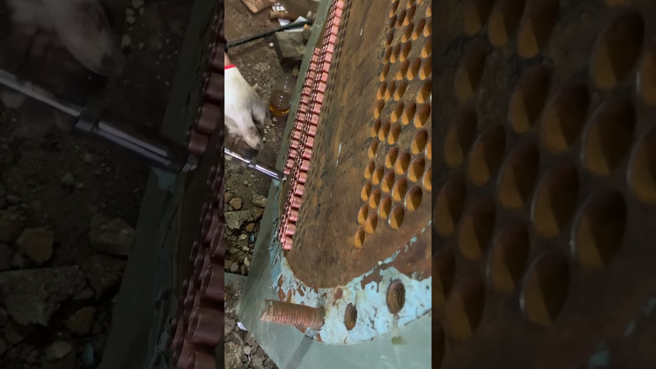 Copper tube replacement for Hitachi chiller condenser