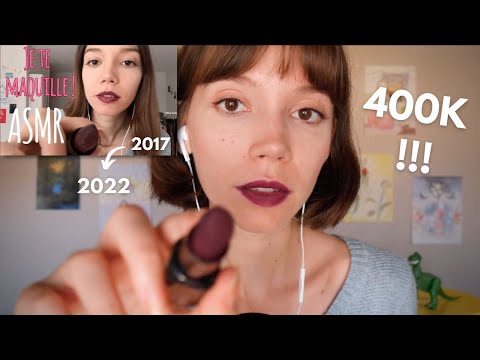 Une amie te maquille 💄 Je reproduis ma première vidéo ASMR fr pour les 400k 🥳