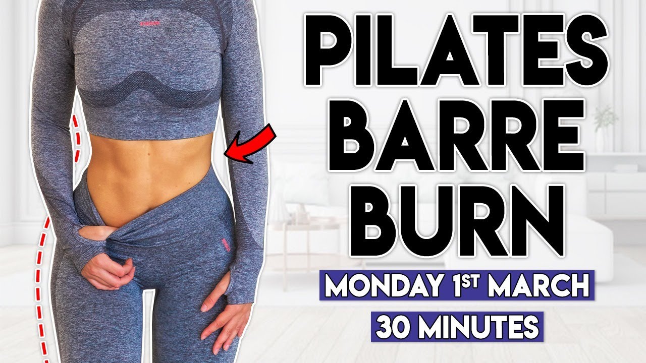 PILATES BARRE BURN 30 minute Home Workout YouTube