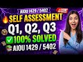 AIOU 1429 / 5402 Self Assessment Q1, Q2, Q3 Lecture 3 | Business Probability Solved | BA BS 2026