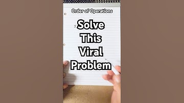 Simplify the expression by following the order of operations #math #algebra #mathsteacher
