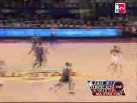Shaquille ONeal Off-the-Backboard Dunk to Himself in 2006 NBA All-Star Game