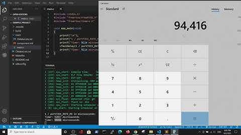ESP IDF Timer 4 - vTaskDelay in mSec