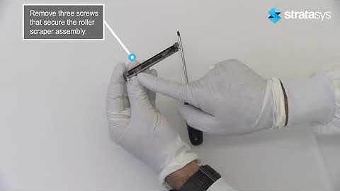 Stratasys Academy | J7 & J8 Series: Clean and Replace the Roller Waste Collector