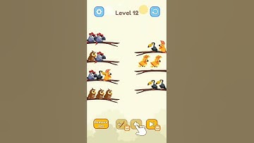 Bird sort color level 12 #shorts #sivmgame