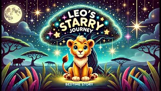 Leo the Lion Cub’s Starry Journey|Relaxing Bedtime Story for Kids with Calming Music & Animation